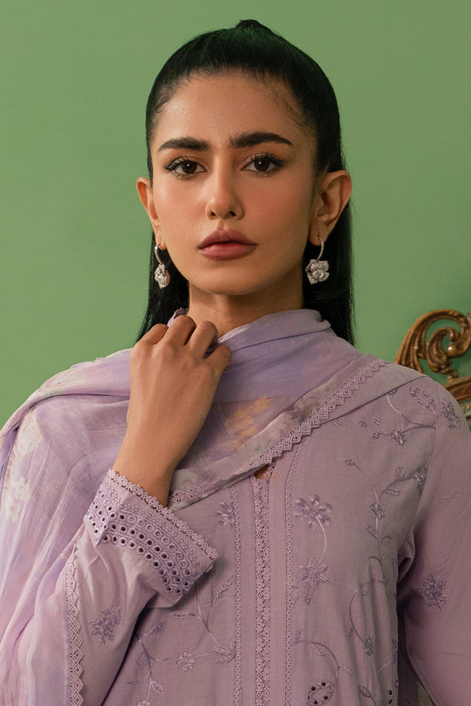 3 PIECE LAWN EMBROIDERED SUIT
