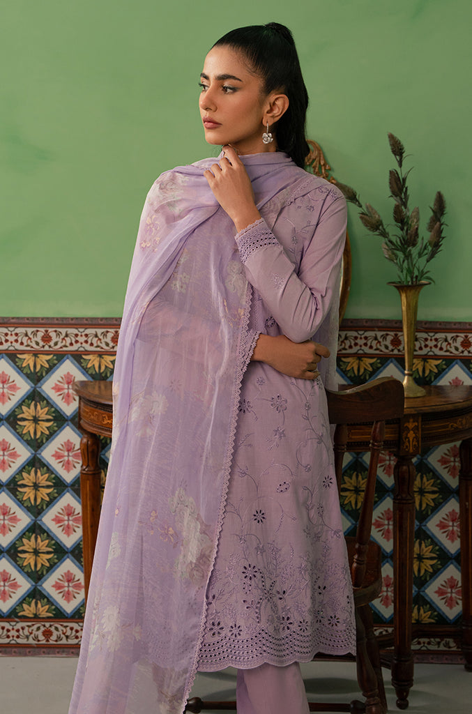 3 PIECE LAWN EMBROIDERED SUIT