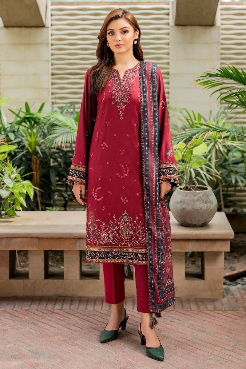 3PC LUXURY LAWN EMBROIDERED  SUIT