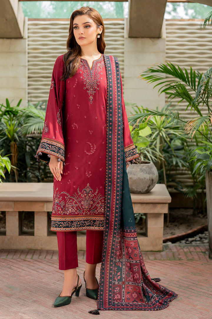 3PC LUXURY LAWN EMBROIDERED  SUIT