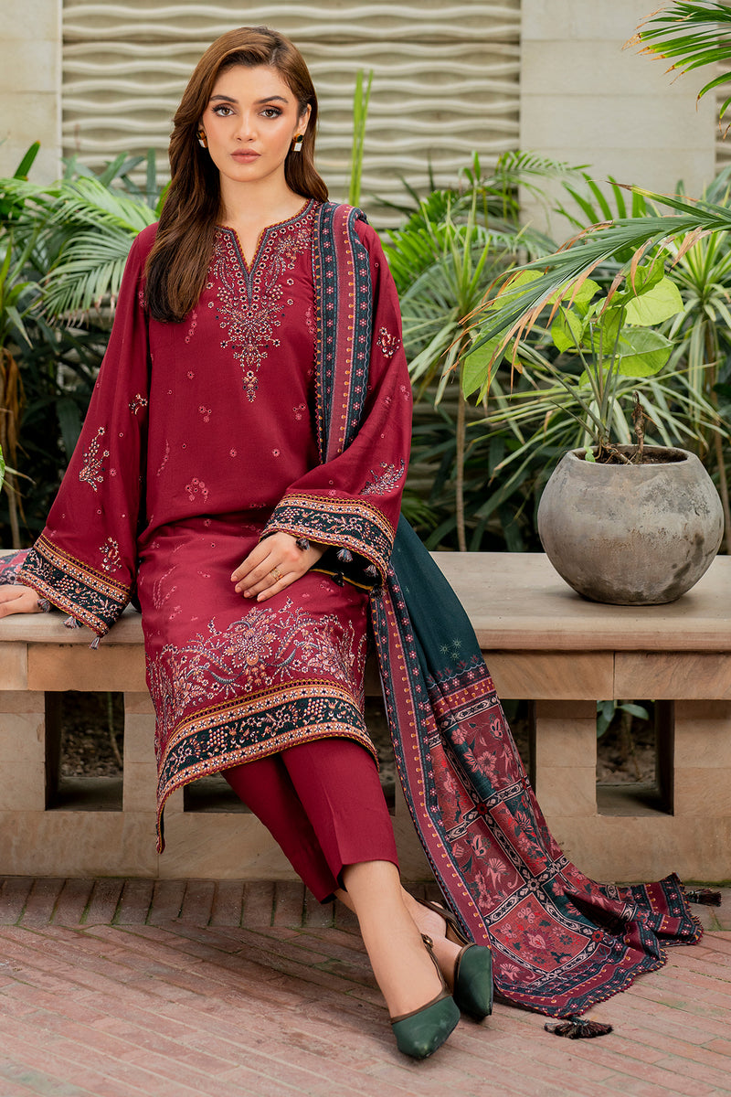 3PC LUXURY LAWN EMBROIDERED  SUIT