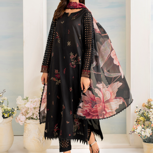 3Pcs Premium Lawn Embroidered