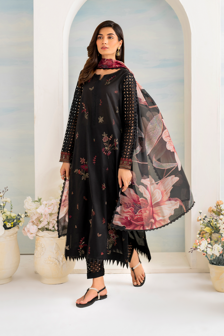 3Pcs Premium Lawn Embroidered