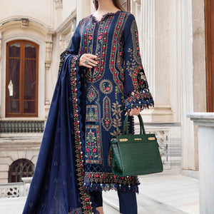3Pcs Premium Lawn Embroidered