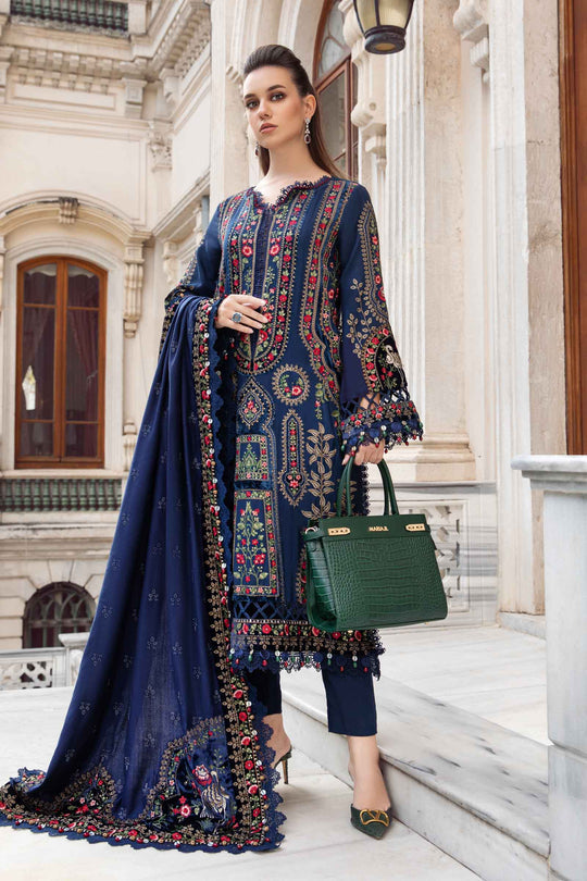 3Pcs Premium Lawn Embroidered