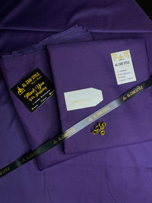 Elegant Purple Unstitched Suit Fabric – Timeless & Graceful