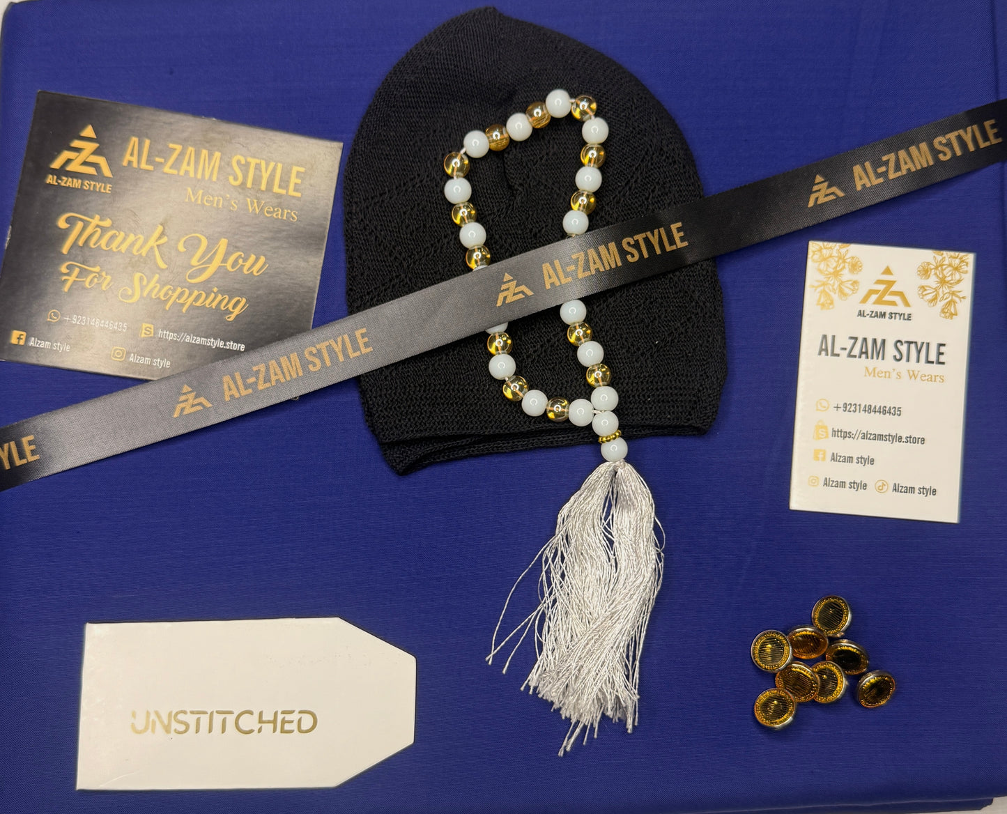 Premium Wash & Wear Boski Suit – Pre-Ramadan Special (Free Tasbih & Topi)