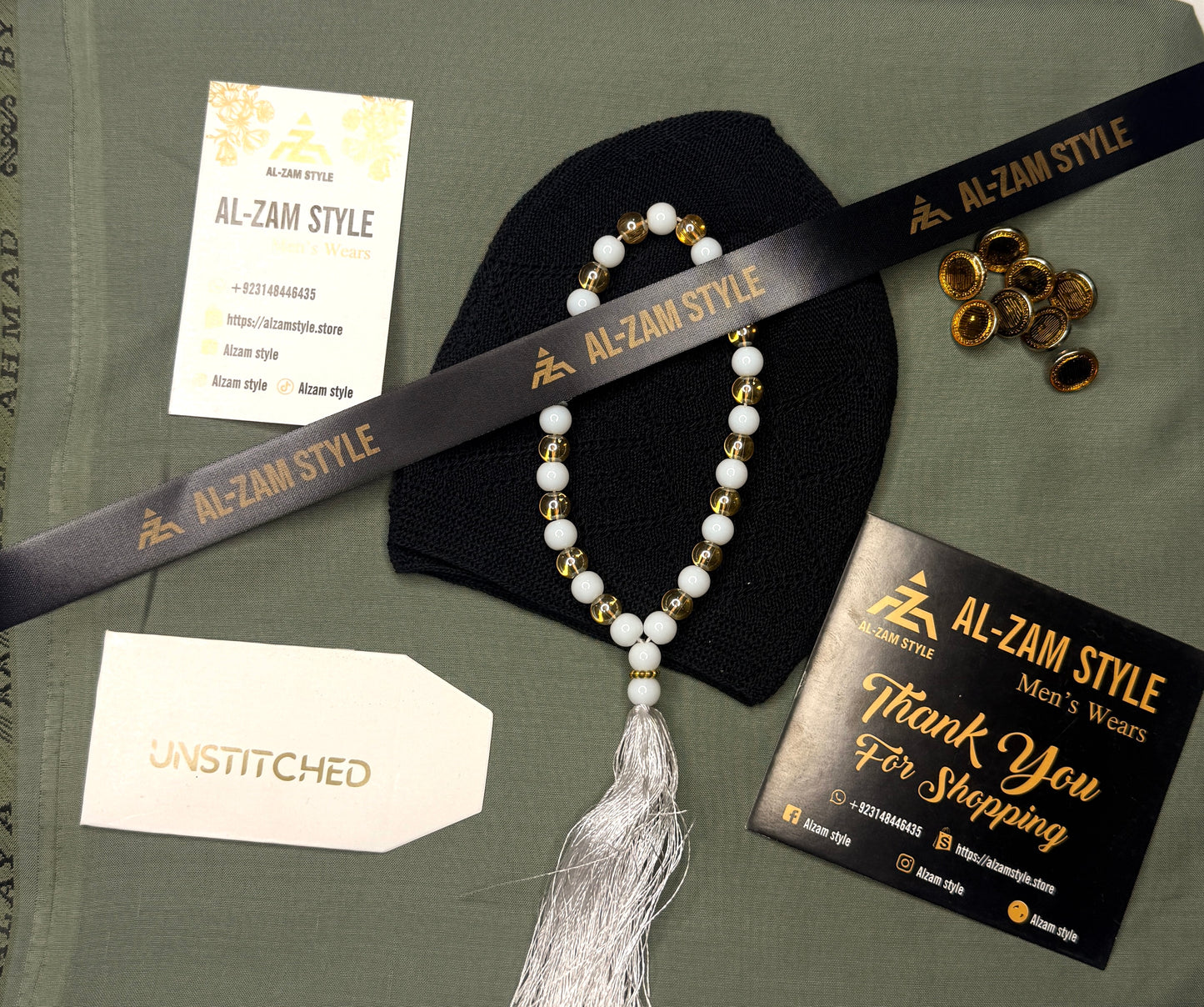 Premium Wash & Wear Boski Suit – Pre-Ramadan Special (Free Tasbih & Topi)