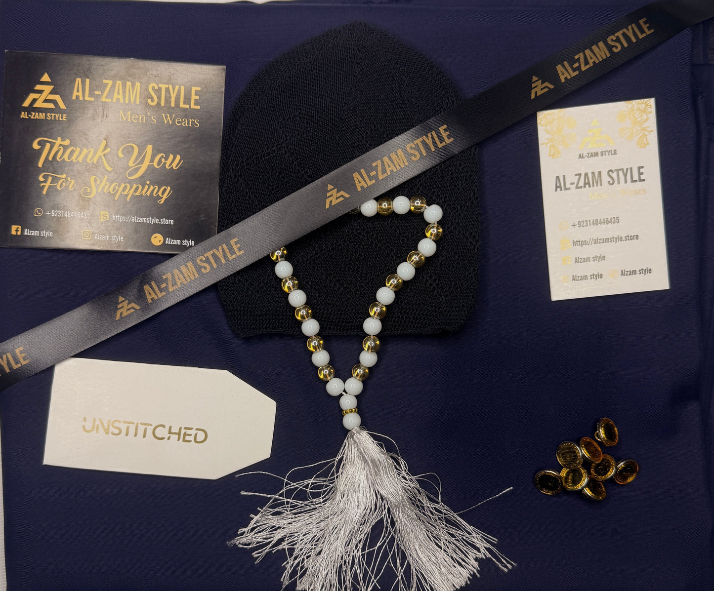 Premium Wash & Wear Boski Suit – Pre-Ramadan Special (Free Tasbih & Topi)