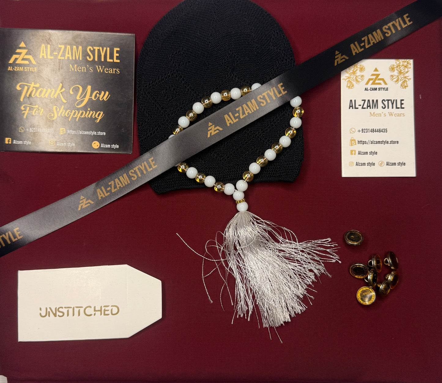 Premium Wash & Wear Boski Suit – Pre-Ramadan Special (Free Tasbih & Topi)