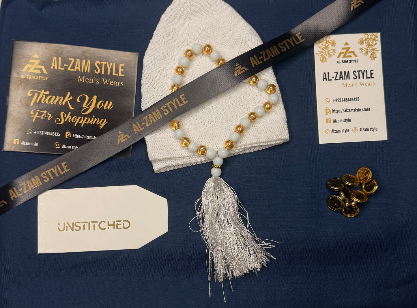 Premium Wash & Wear Boski Suit – Pre-Ramadan Special (Free Tasbih & Topi)