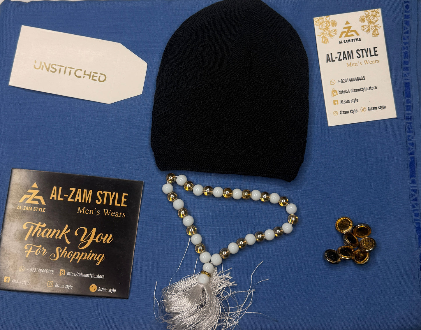 Premium Wash & Wear Boski Suit – Pre-Ramadan Special (Free Tasbih & Topi)