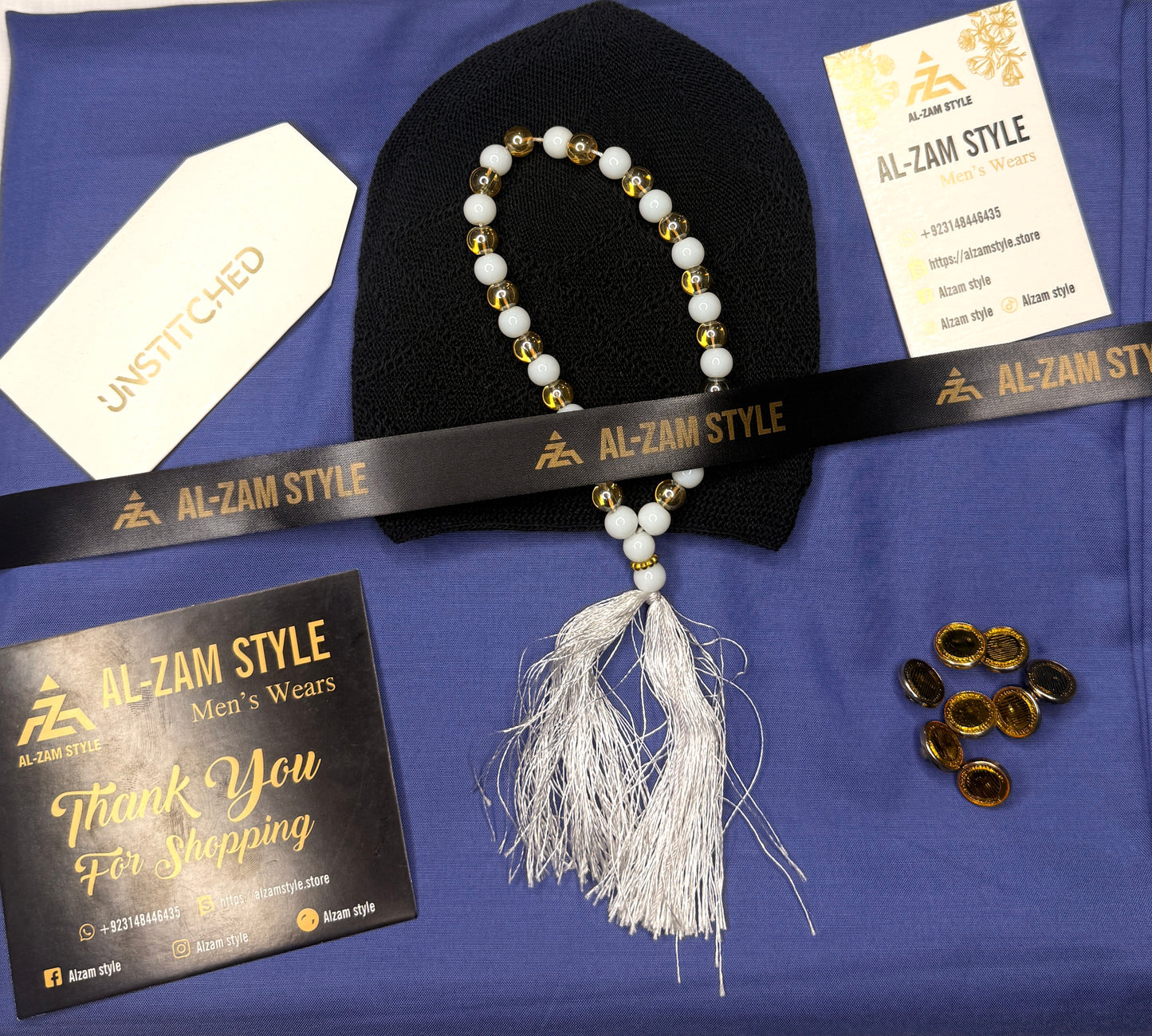 Premium Wash & Wear Boski Suit – Pre-Ramadan Special (Free Tasbih & Topi)