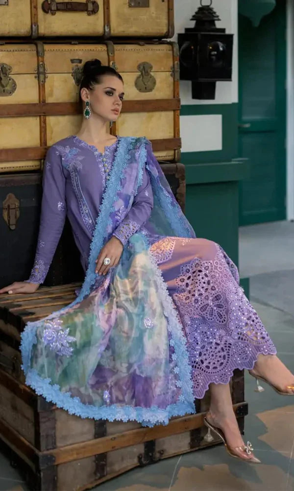 3PC Chickan Kari Embroidered Lawn Suit