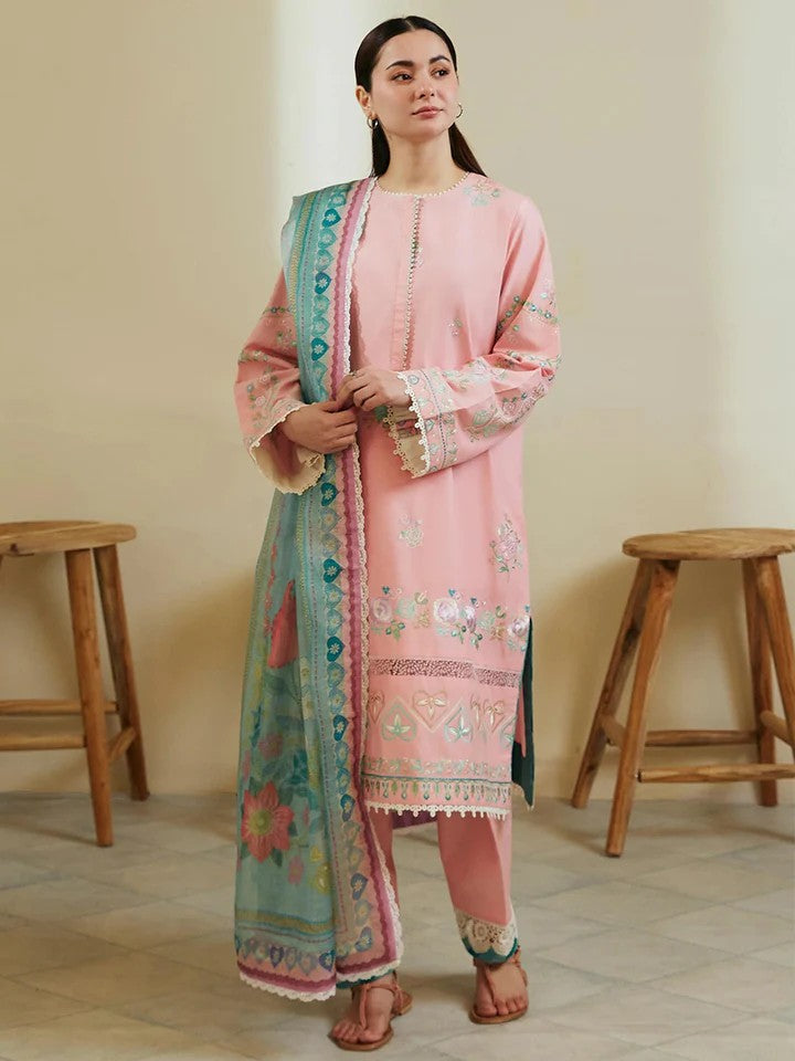 3 Piece Lawn Suit-Embroidered