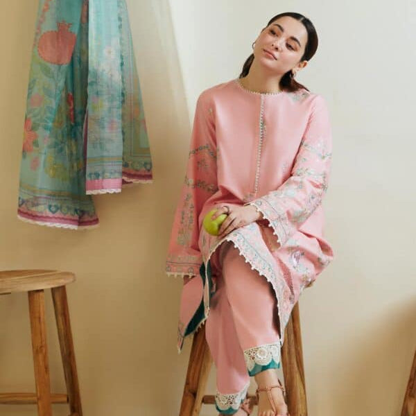 3 Piece Lawn Suit-Embroidered