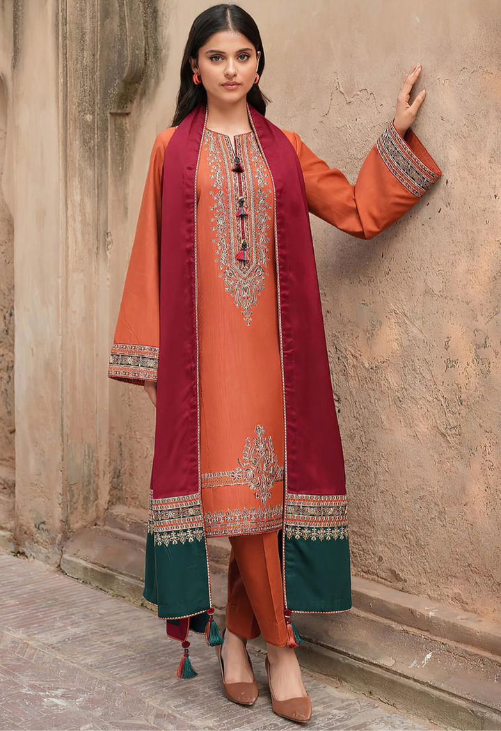 3 Piece Lawn Suit-Embroidered (Unstitched)