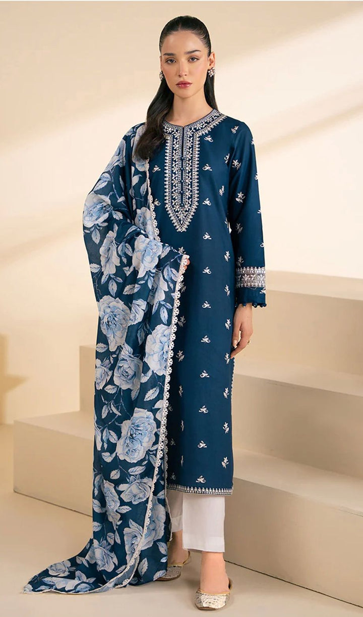 3 Piece Lawn Suit-Embroidered