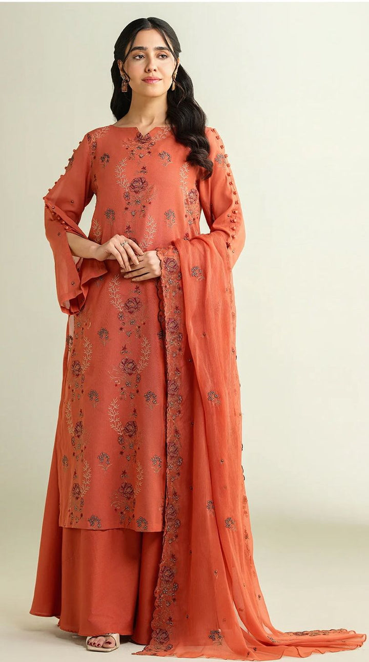 3Pcs Premium Lawn Embroidered