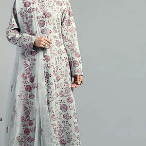 3Pcs Premium Lawn Embroidered