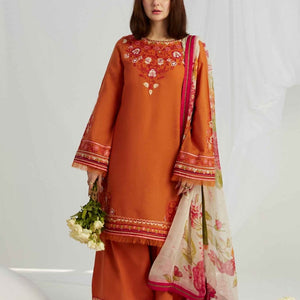 3Pcs Premium Lawn Embroidered