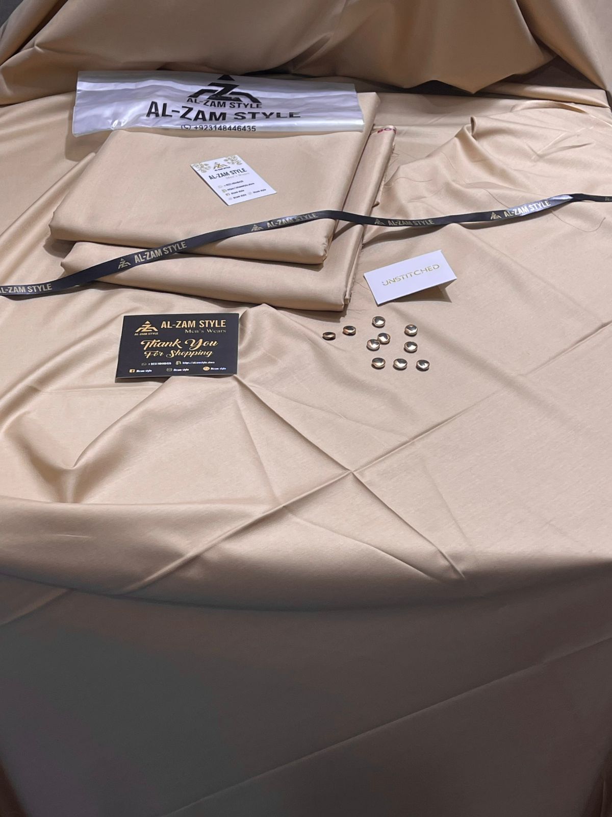 AL-ZAM STYLE - Premium Unstitched Wash N Wear Suit