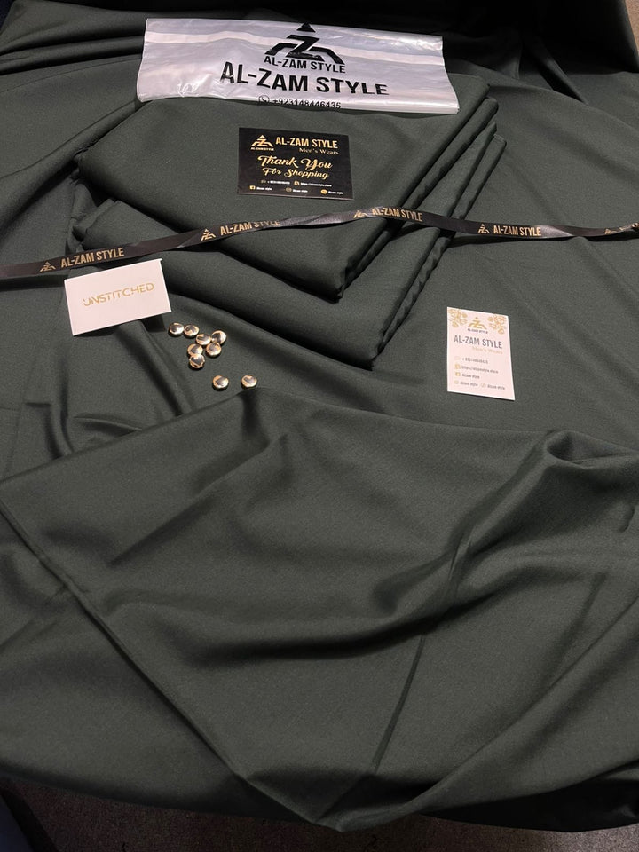 AL-ZAM STYLE - Premium Unstitched Wash N Wear Suit