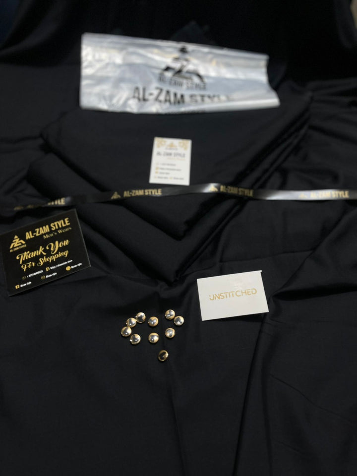 AL-ZAM STYLE - Premium Unstitched Wash N Wear Suit