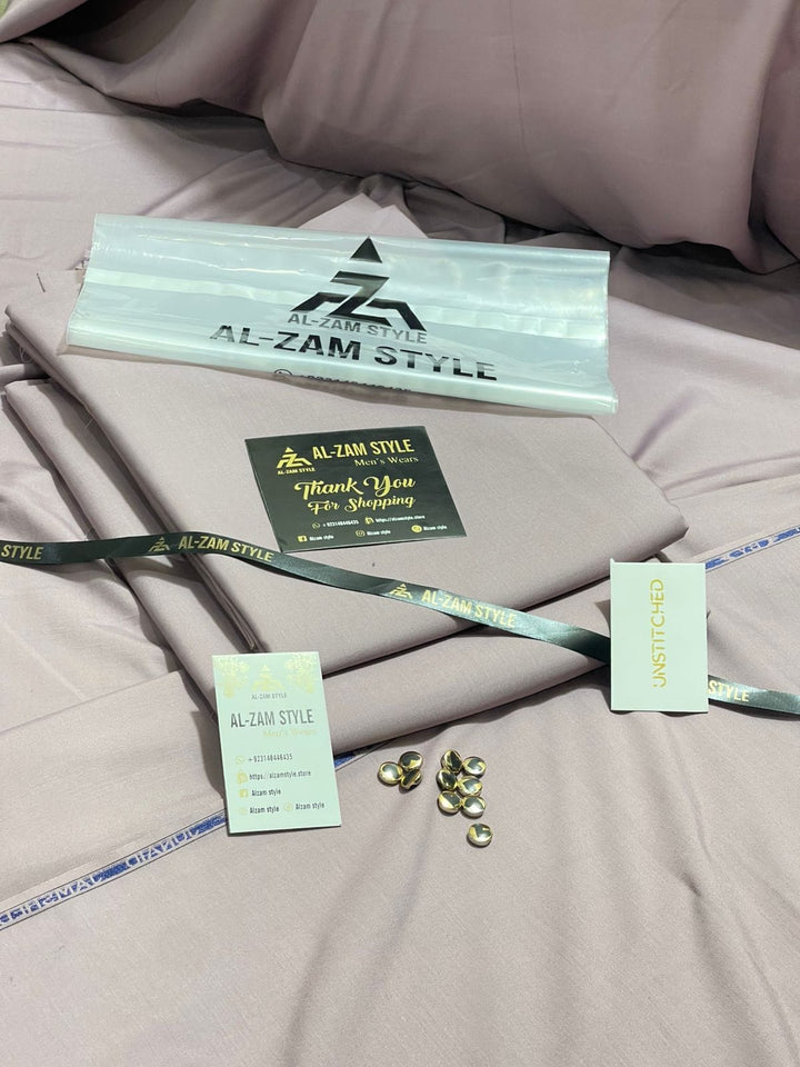 AL-ZAM STYLE - Premium Unstitched Wash N Wear Suit
