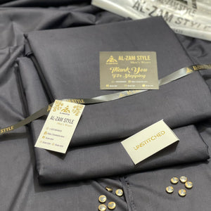 AL-ZAM STYLE - Premium Unstitched Wash N Wear Suit