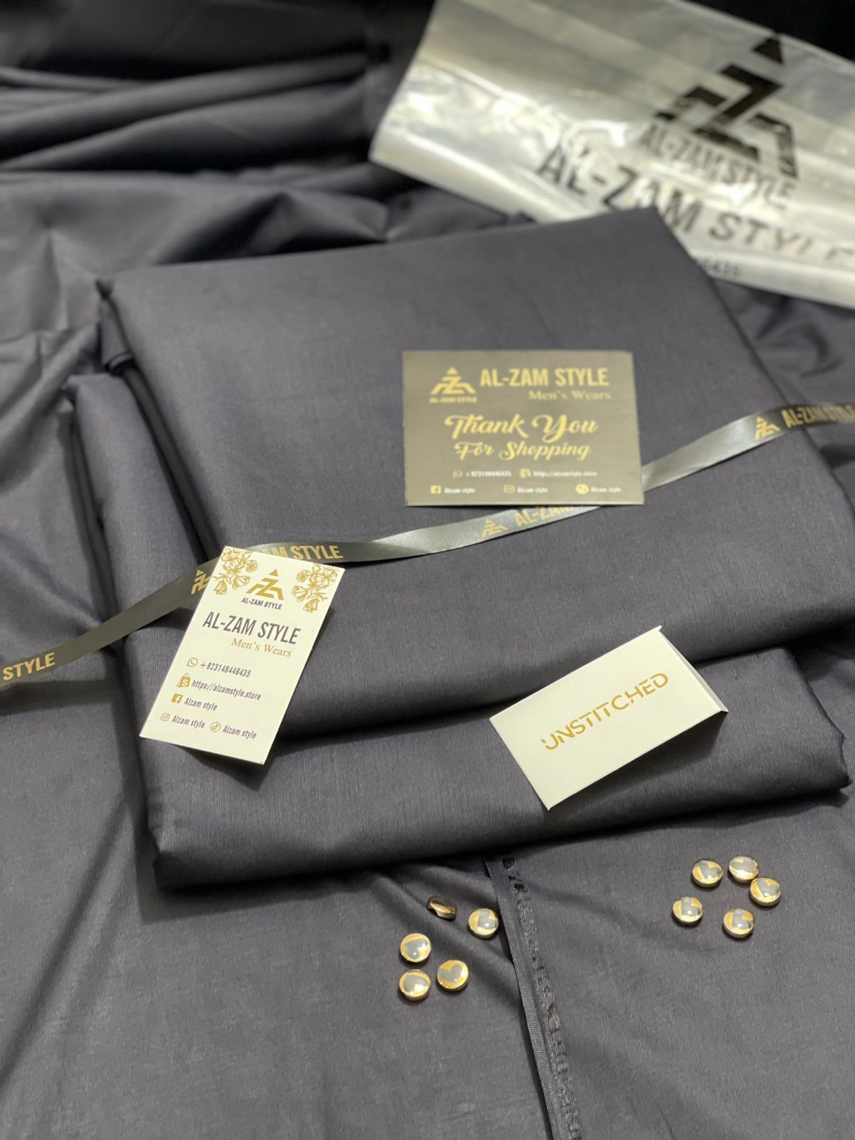 AL-ZAM STYLE - Premium Unstitched Wash N Wear Suit