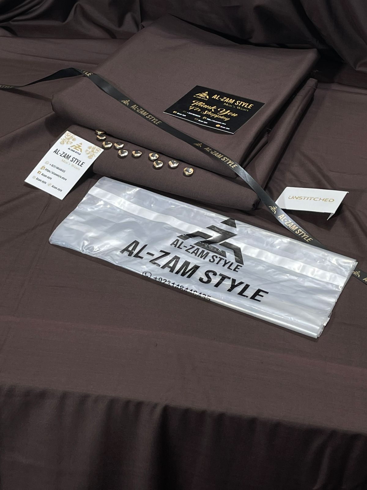 AL-ZAM STYLE - Premium Unstitched Wash N Wear Suit