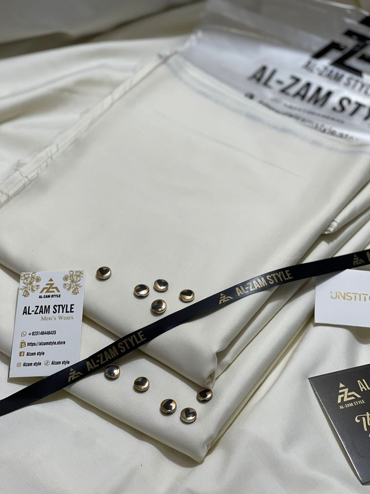 AL-ZAM STYLE - Premium Unstitched Wash N Wear Suit