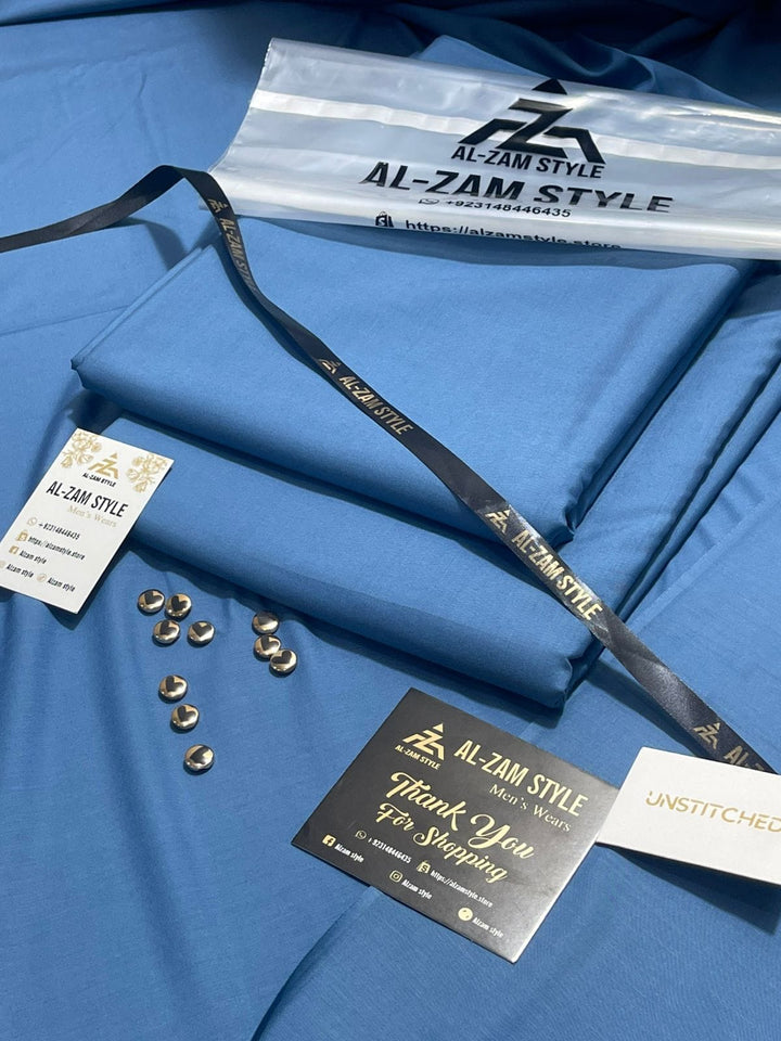 AL-ZAM STYLE - Premium Unstitched Wash N Wear Suit