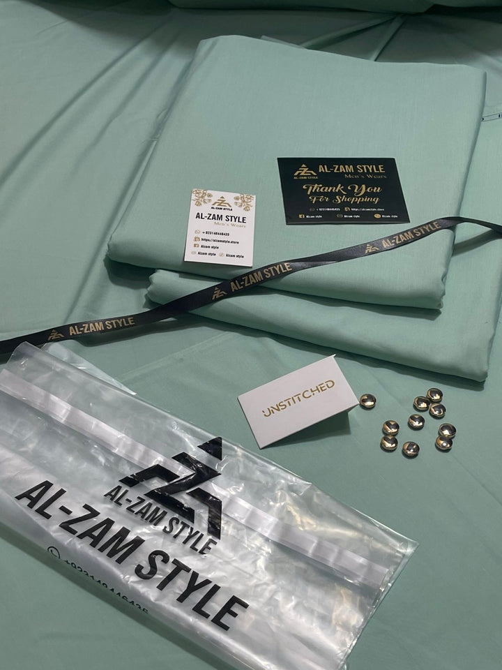 AL-ZAM STYLE - Premium Unstitched Wash N Wear Suit