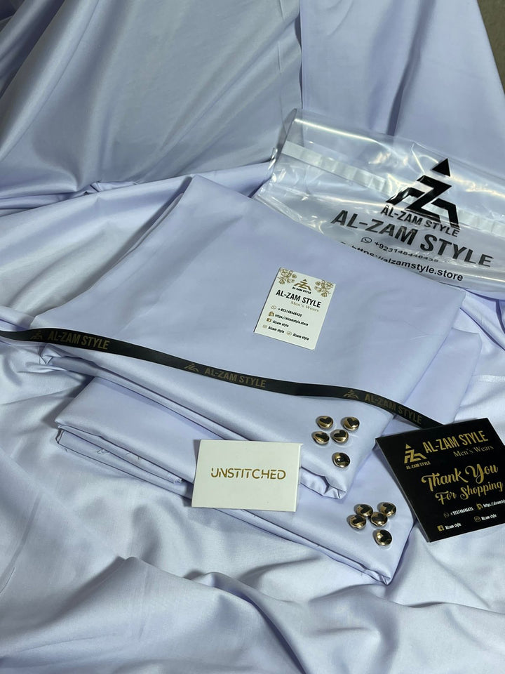 AL-ZAM STYLE - Premium Unstitched Wash N Wear Suit
