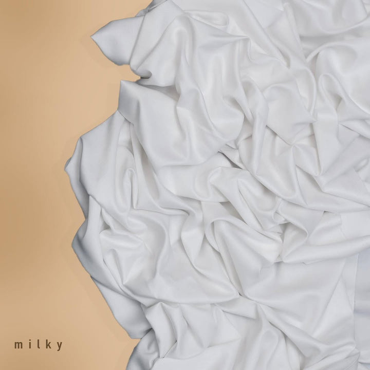 White Boski Classic Kameez Shalwar – Unstitched (Men)