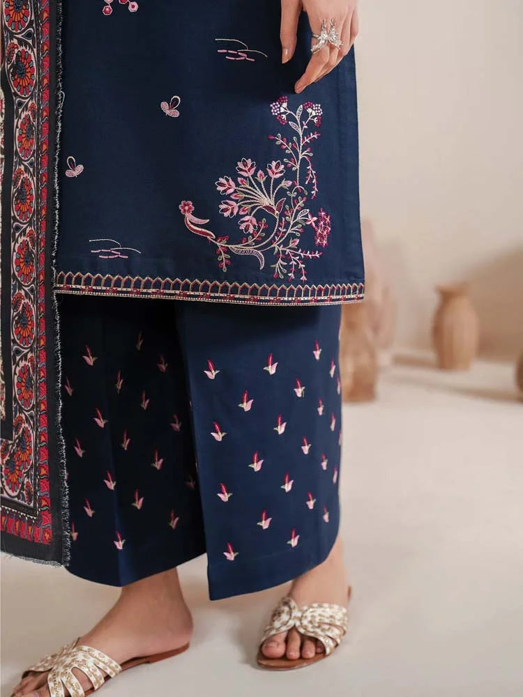 3Pcs Premium Lawn Embroidered