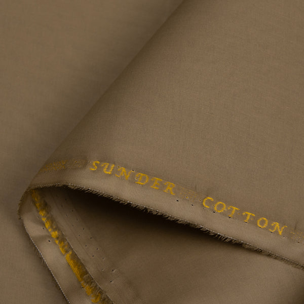 Alkaram – Premium Unstitched Brown Cotton Suit